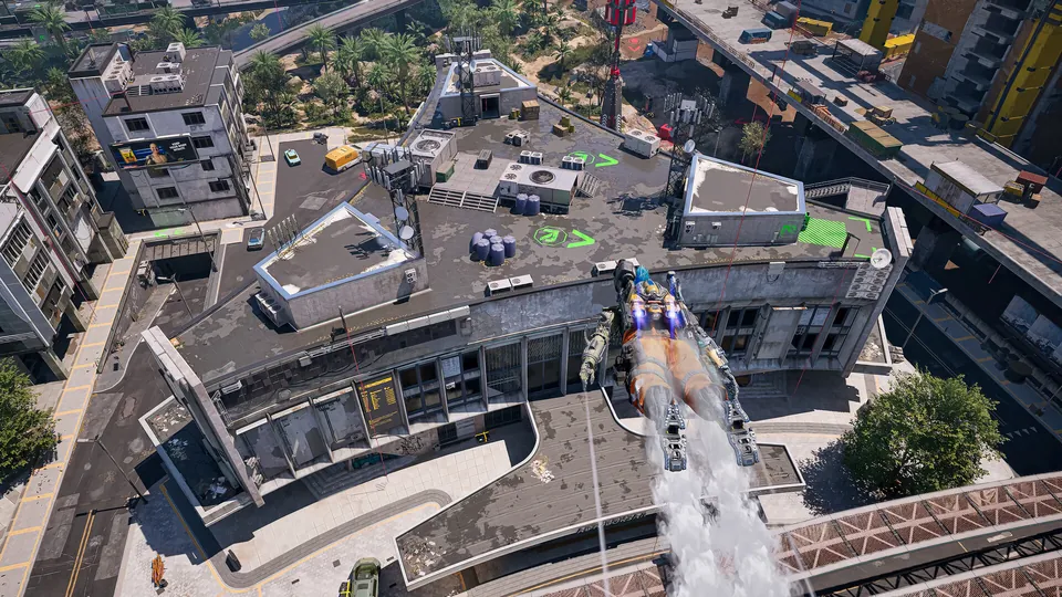 Off The Grid: a view across the game’s layered city environments